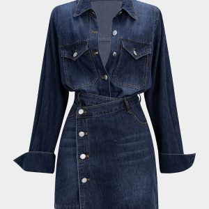 Elegant Denim Dress